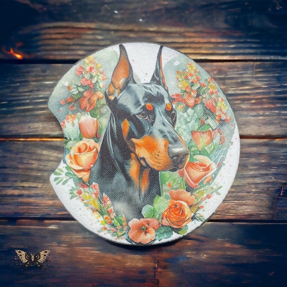 Doberman Car Coater 2 Pack | Hand Crafted Car Accessories - Picture 1 of 8